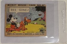 1935 Mickey Mouse Gum Card R89 - Early Disney #47 Pluto picture