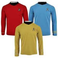 Cosplay The Original Series Kirk Gold Spock Blue Red Shirt TOS Starfleet Uniform picture