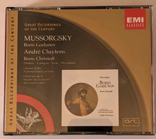 Mussorgsky Boris Godunov 3 CD Boris Christoff Cluytens EMI Great Recordings picture