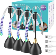 4Pack Fly Fans for Tables, Fly Repellent Fan Indoor Outdoor for Picnic, Party picture