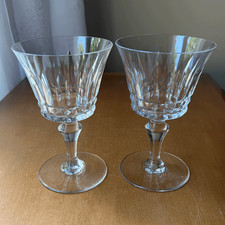 Baccarat Piccadilly 2 water goblets~made in France~1960-1991~retired~Pristine picture