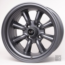 1 ROTA RKR (15X9 ET-15 4X114.3 73 Hub) MAGNESIUM BLACK Wheel Rim 240Z 260Z 280Z picture