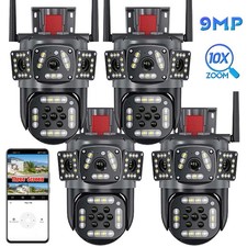 4PCS 4K WiFi Security Camera System Outdoor Dual Lens Night Vision Cam CCTV PTZ picture
