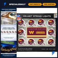 NFL Helmet String Lights - 10 LED Party Lights for Tailgating, Game Day Decor picture