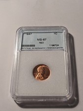 1947-P MS67 RED 1C PENNY High Grade Random Holder picture