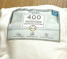 Hotel Signature Sateen Queen 6pc Egyptian Cotton 400TC Sheet Set White picture