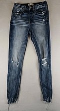 BKE Billie High Rise Slim Fit Ankle Skinny Jeans Women's 28 Distressed picture