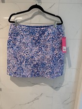 Lilly Pulitzer Monica Skort High Tides Good Vibes Calla Pink 14 NWT Great Price picture