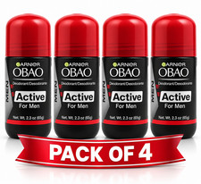 Garnier Obao Roll On Classic Mens Deodorant - 2.3 oz (Red) 4 pack picture