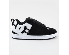 DC Court Graffik Mens Skate Shoes Black White Chunky Sneaker picture
