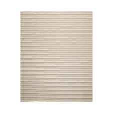 LoomBloom Multi Sizes Ivory Hand Woven Striped New Zealand Wool Area Rug picture