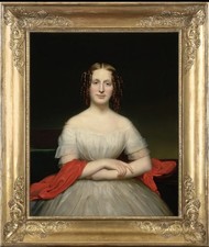 Hand Painted Classical Oil Painting Portrait of Woman Art Canvas Vintage Style picture