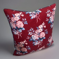 Laura Ashley MELANY Floral Embroidered Decorative Pillow 20x20 NWOT picture