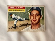 1956 Topps - Sandy Koufax #79 White Back picture