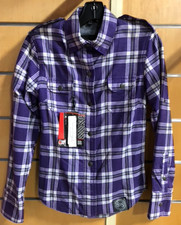 Speed & Strength Smokin' Aces Women's Reinforced Moto Shirt Purple XS 878963-1 picture