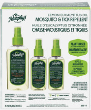 Murphy's Naturals MOSQUITO TICK INSECT REPELLENT Spray Lemon Eucalyptus Oil 3pk picture
