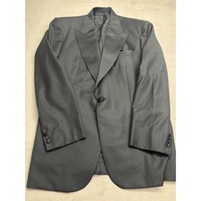 Brioni Orfeo Black Wool Tuxedo Jacket Satin Peak Lapel Blazer Italy 43R Luxury picture