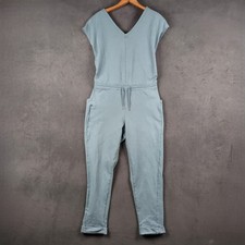 Patagonia Roaming Jumpsuit Womens Medium Plume Gray Organic Cotton 75080 picture