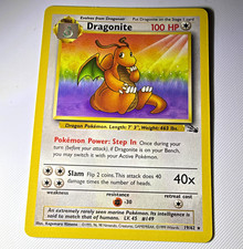 Wizards Dragonite 19/62 Fossil Rare 100 HP Unlimited Regular EN 1999 picture
