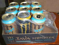 (8) MONSTER COFFEE JAVA 300 FRENCH VANILLA & (1) NITRO COLD BREW SWEET BLACK CAN picture