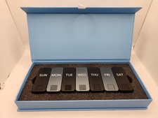 NEW Ikigai Cases Magnano AM-PM Pill Cases - Matte Black/Gunmetal picture