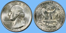 1948 D Washington Quarter ~ BU Uncirculated Mint State ~ 90% Silver 25c US Coin picture
