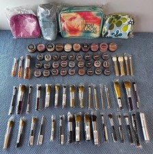 Huge Lot Of 80 BARE ESCENTUALS bareMinerals  i.d. Eyecolor Glimmer Blush Brushes picture