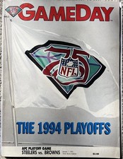 NFL 1994 AFC Playoff Game Original Vintage Program Steelers vs. Browns picture