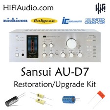 Sansui AU-D7 rebuild restoration recap upgrade kit repair filter capacitor picture