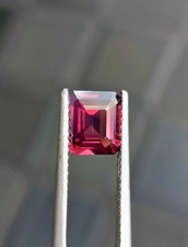 Natural Red Spinel 1.50  VS Perfect Emerald Cut Loose Gemstone Burma picture