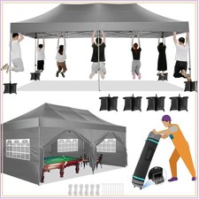 10x20 Pop Up Canopy Tent Commercial Heavy Duty Waterproof Gazebo Thickened Frame picture