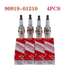 4PCS Genuine DENSO Iridium Spark Plugs OEM 90919-01210 SK20R11 3297 for Toyota picture