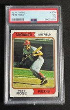 1974 Topps Baseball #300 MLB Legend Hit King Reds PETE ROSE / Graded PSA 5 EX picture