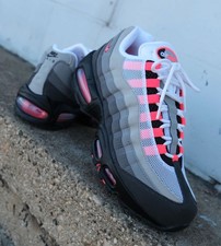 🎹 Nike Air Max 95 OG Big Bubble Solar Red Black Grey Max Air Men's Shoes picture