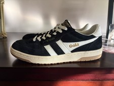Gola Hawk Suede Sneakers Black/White Size 8 Women's picture