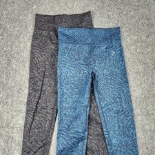 Gymshark Adapt Animal Seamless Leggings Women L Black Gym Yoga Workout Lot 2 picture