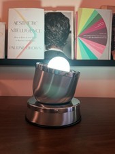 Vintage MCM Style Swivel Table Lamp Chrome Space Age Atomic Smart RGB Light picture