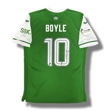 Signed BOYLE Hibernian FC / Hibs 2024/25 Football Home Shirt - COA & Photo Proof picture
