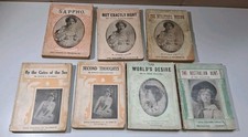 Antique Royal Series Novels Lot 7 c1910s H Rider Haggard Garvice Paperbacks picture