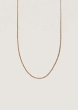 Kinn Studio Petite Capri Curb Necklace 14K Yellow Gold 16 Inches picture
