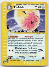 Clefable 41/165 Rare Expedition Base Set Pokemon Reverse Holo Lightly Played picture