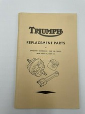 NOS TRIUMPH REPLACMENT PARTS 1952 500 650 5T TR5 6T T100 MINT BOOK PRE UNIT  picture