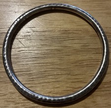 Silpada 925 Sterling Silver Hammered Slim Bangle Bracelet Solid vintage jewelry  picture