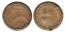 Cyprus. George V. Half Piastre 1922. picture