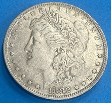 1882-O/S (strong) Morgan Dollar - Scarce  Almost Uncirculated  Semi-key picture