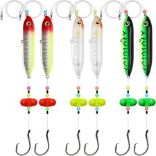 6PCS Pre-Tied Catfish Rattle Float Rig with Rattling Bells & 6/0 8/0 Circle Hook picture