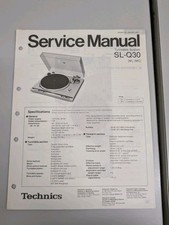 Technics SL-q30 Turntable System Service Manual D-5567 picture