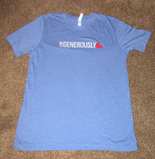 Live Generously T-Shirts Thrivent Blue Small Medium Large X-Large 3XL NWOT picture