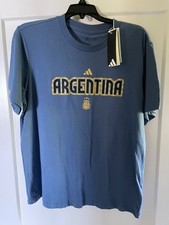 Adidas men world cup 26 Argentina home graphic tee size large nwt picture