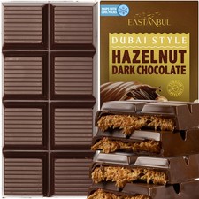 Eastanbul Dubai Dark Chocolate Bar with Hazelnut Cream and Kataifi, 7oz picture